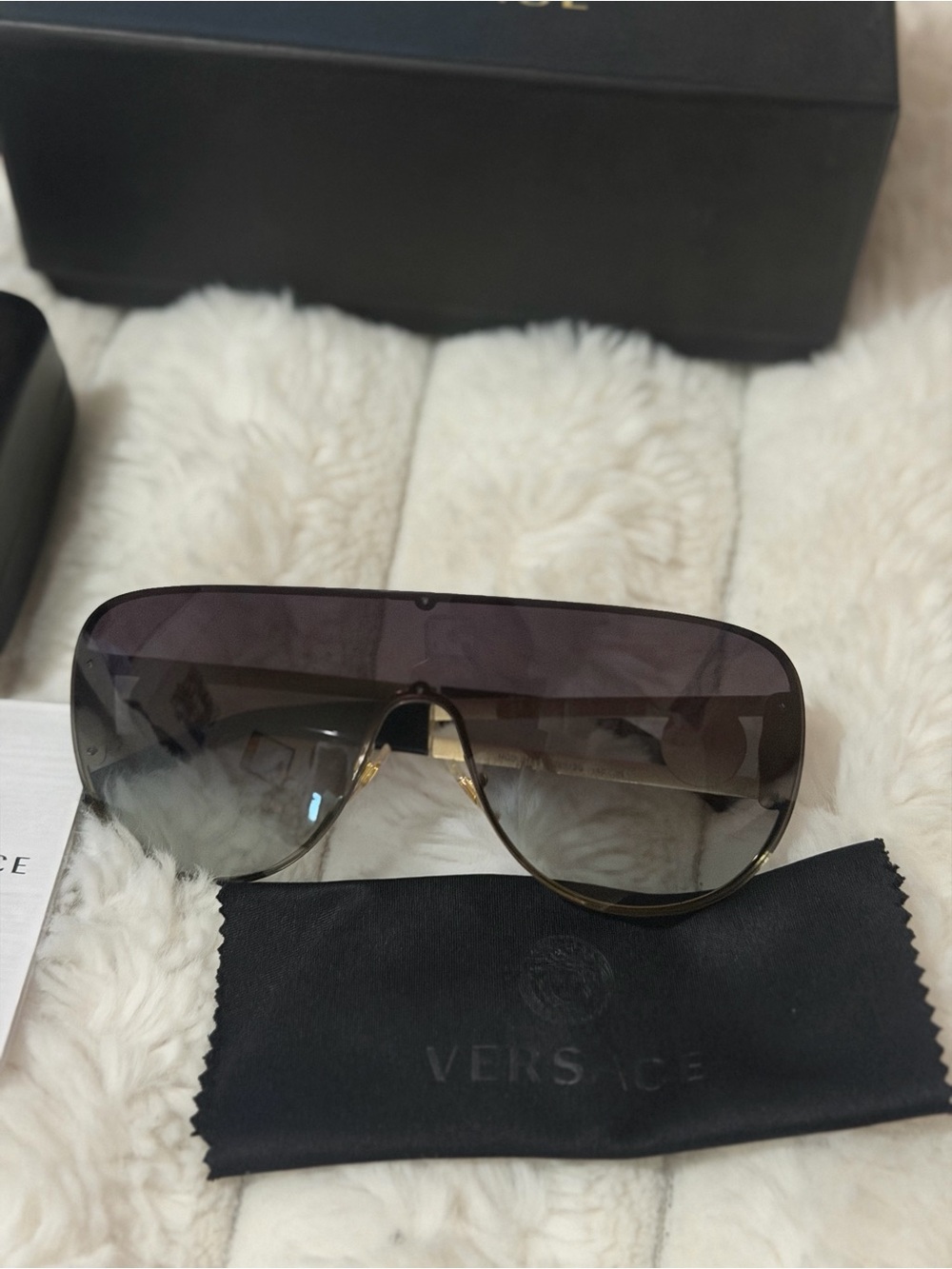 Versace unisex  Gradient Shield Sunglasses